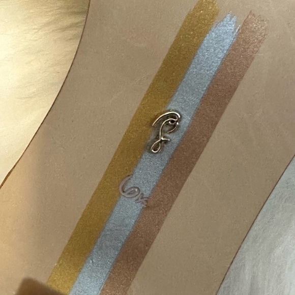 Sam Edelman Kady Ruffle Satin Slides/Heels in Yellow Gold. Size 6.5. NWT - Picture 7 of 8